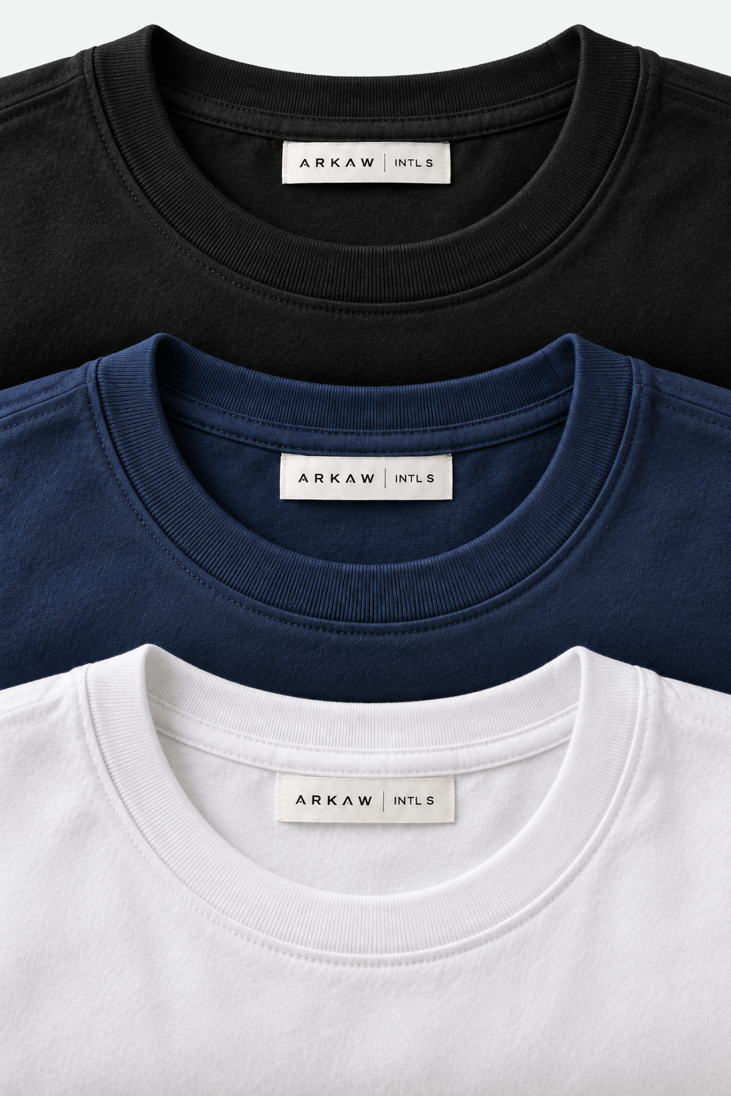 3-Pack Slim Fit Short Sleeve T-Shirts