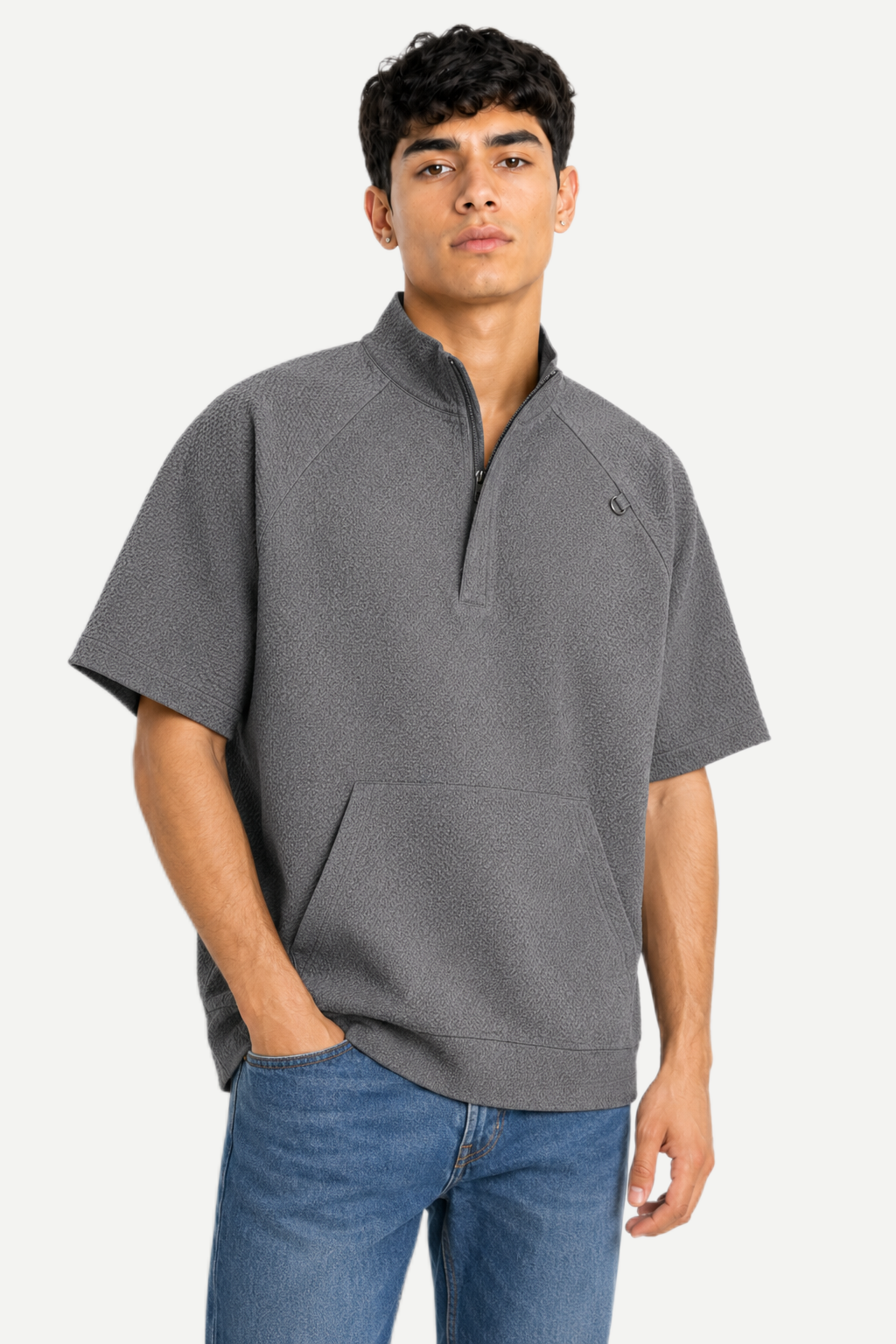 High-Neck Windbreaker Tee
