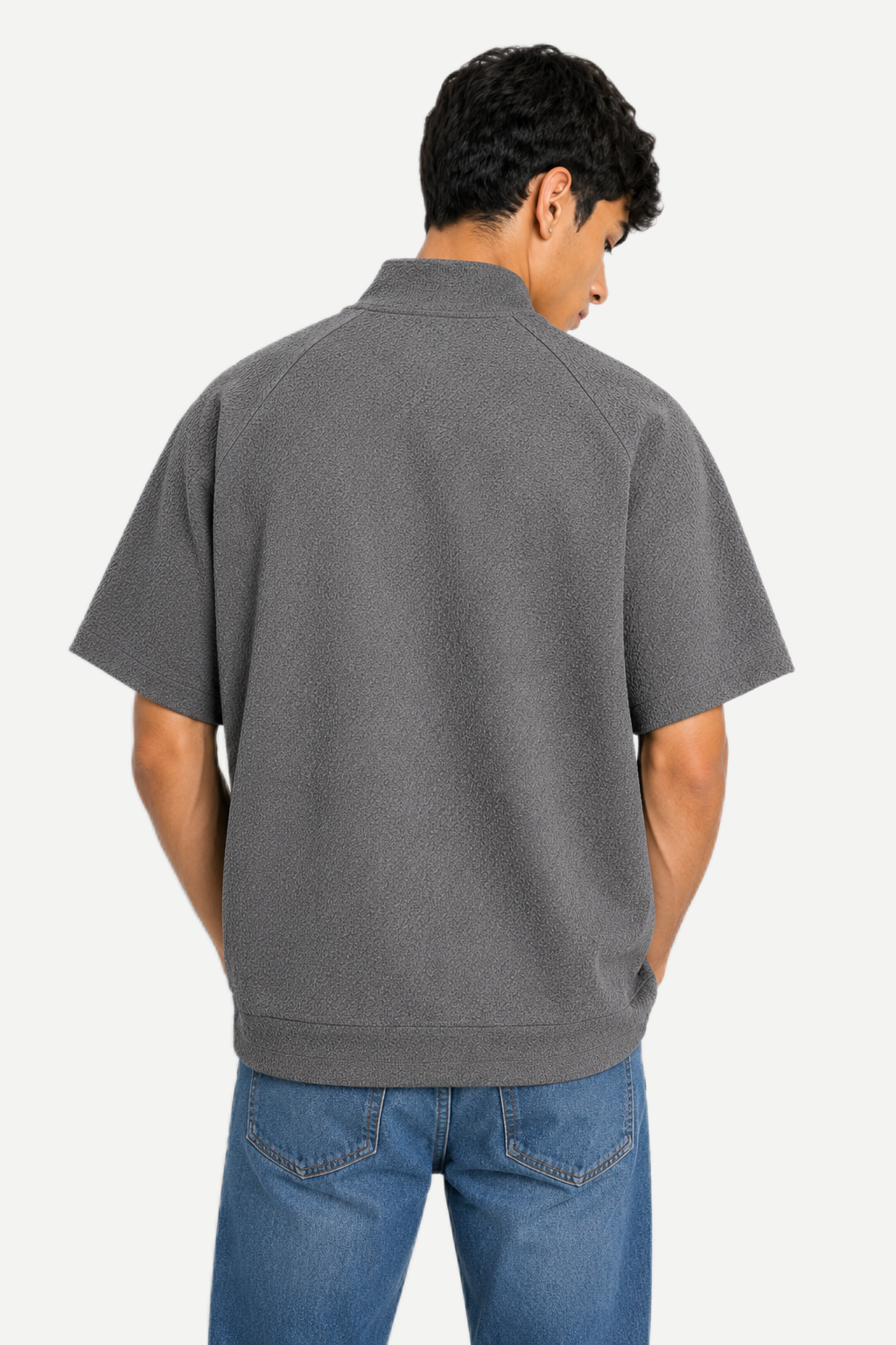 High-Neck Windbreaker Tee