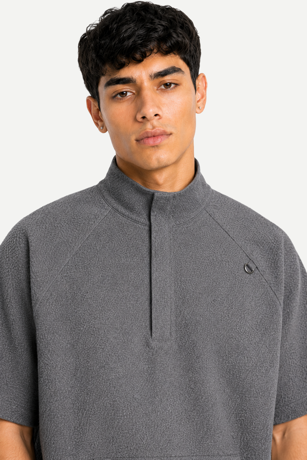 High-Neck Windbreaker Tee