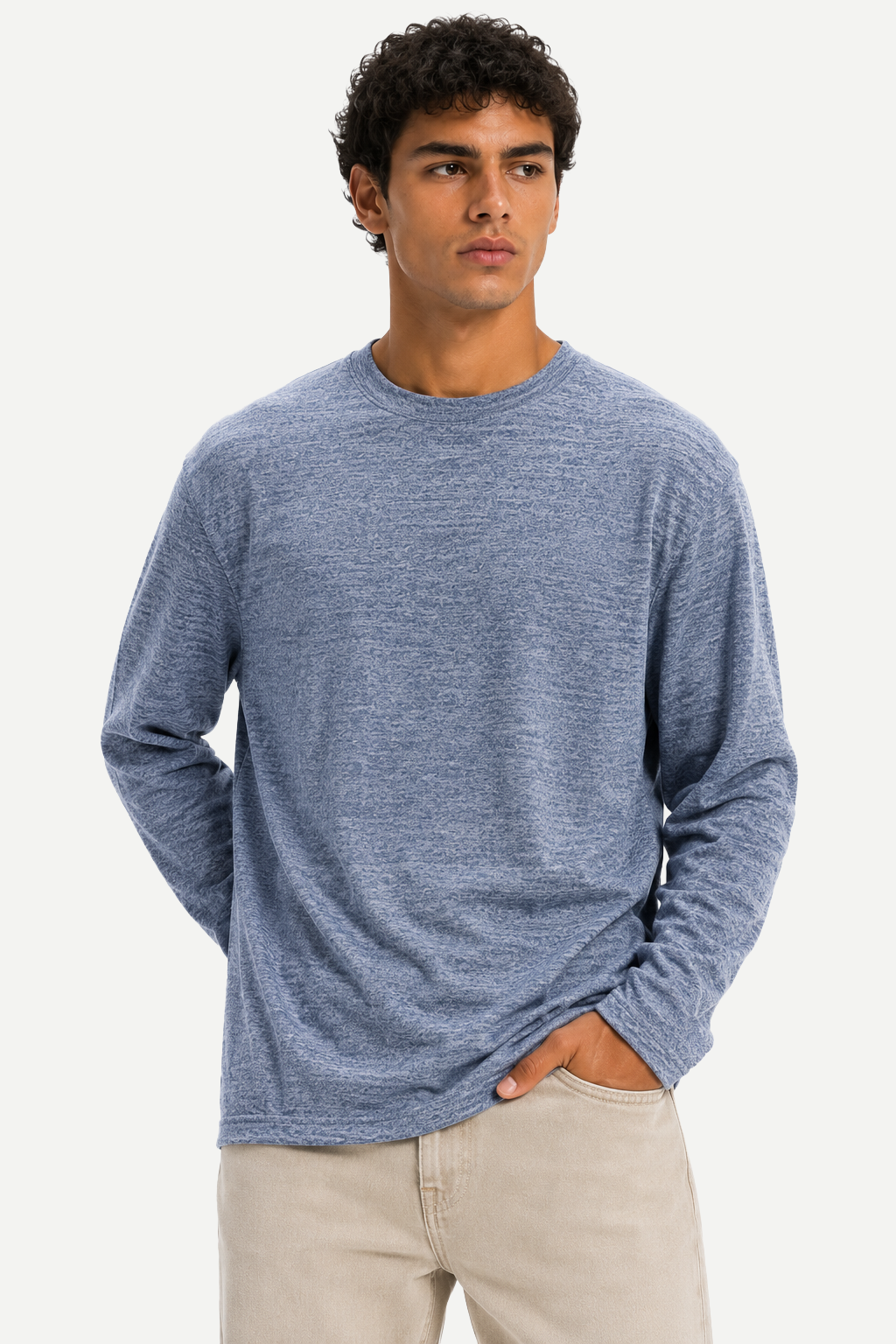 Heavyweight Textured Long Sleeve Tee