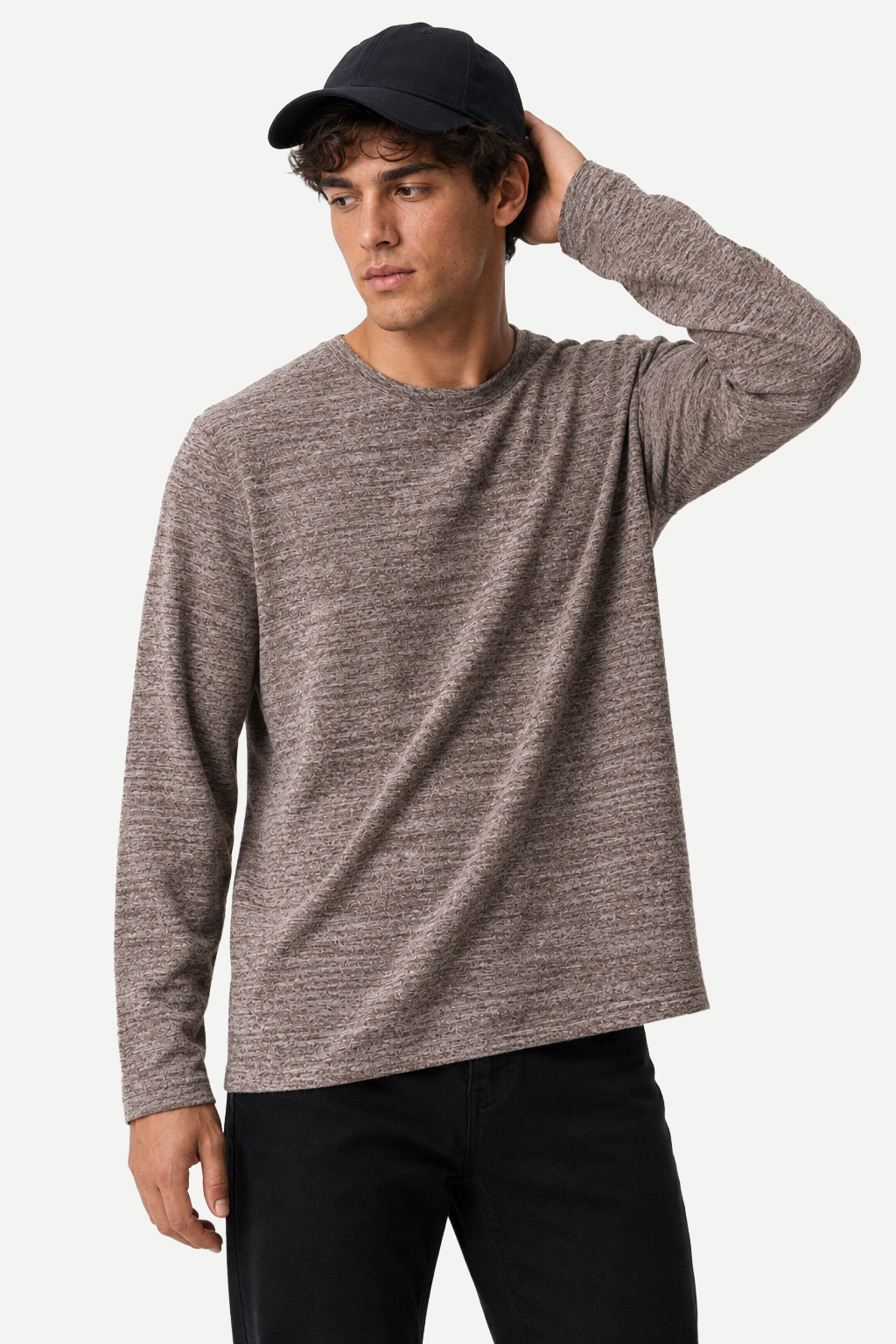 Heavyweight Textured Long Sleeve Tee
