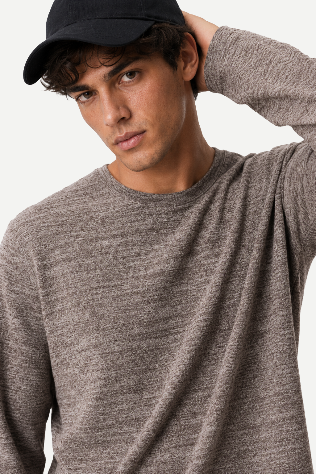 Heavyweight Textured Long Sleeve Tee