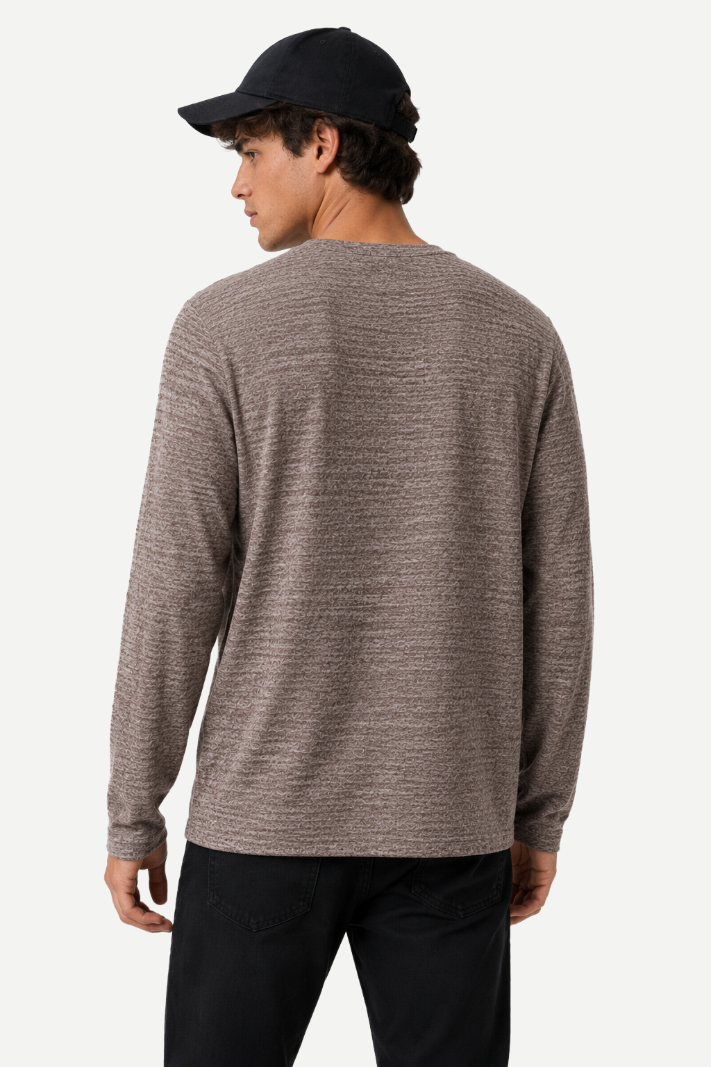 Heavyweight Textured Long Sleeve Tee