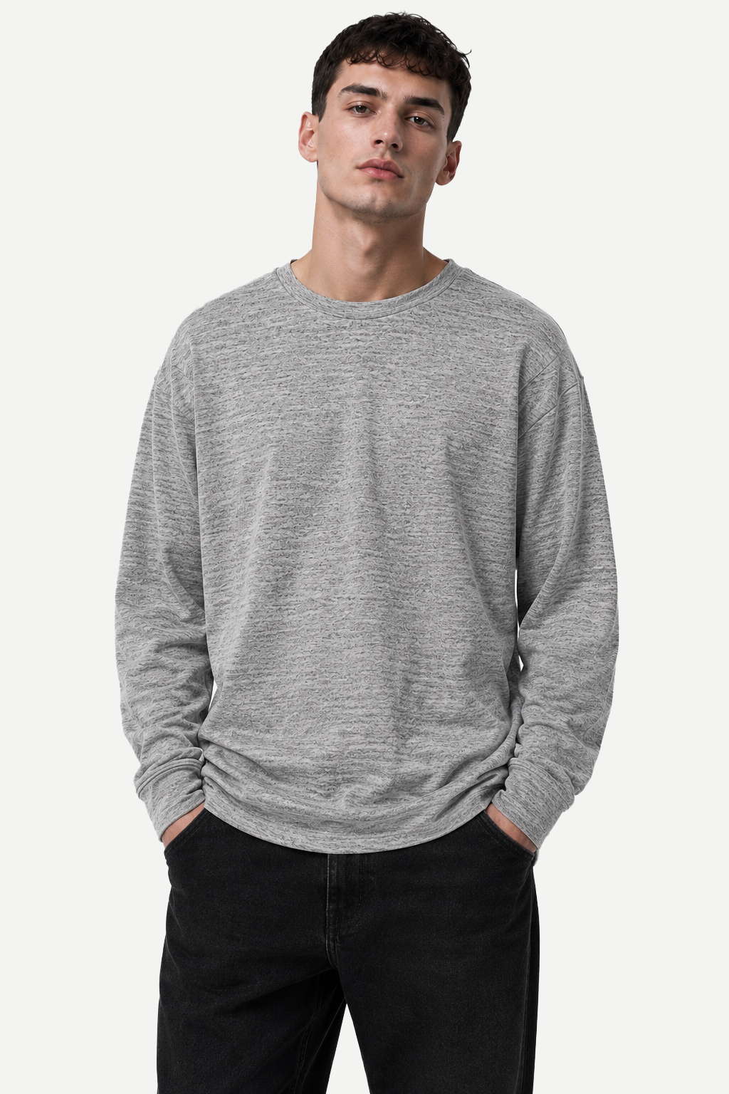 Heavyweight Textured Long Sleeve Tee