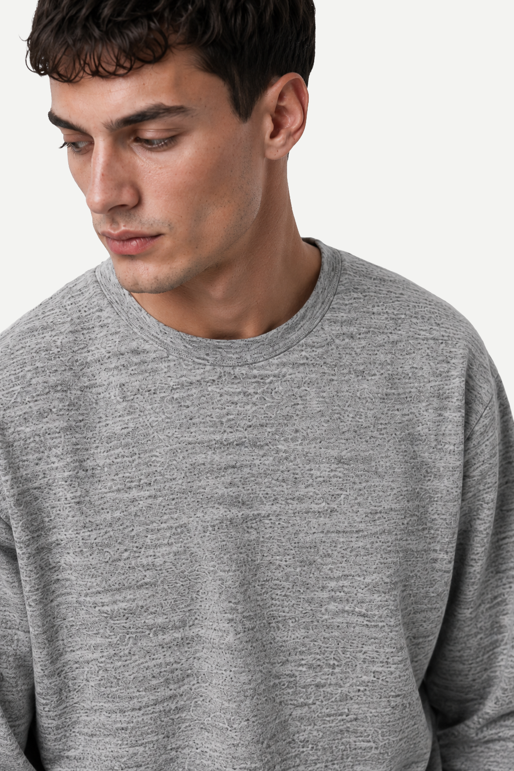Heavyweight Textured Long Sleeve Tee