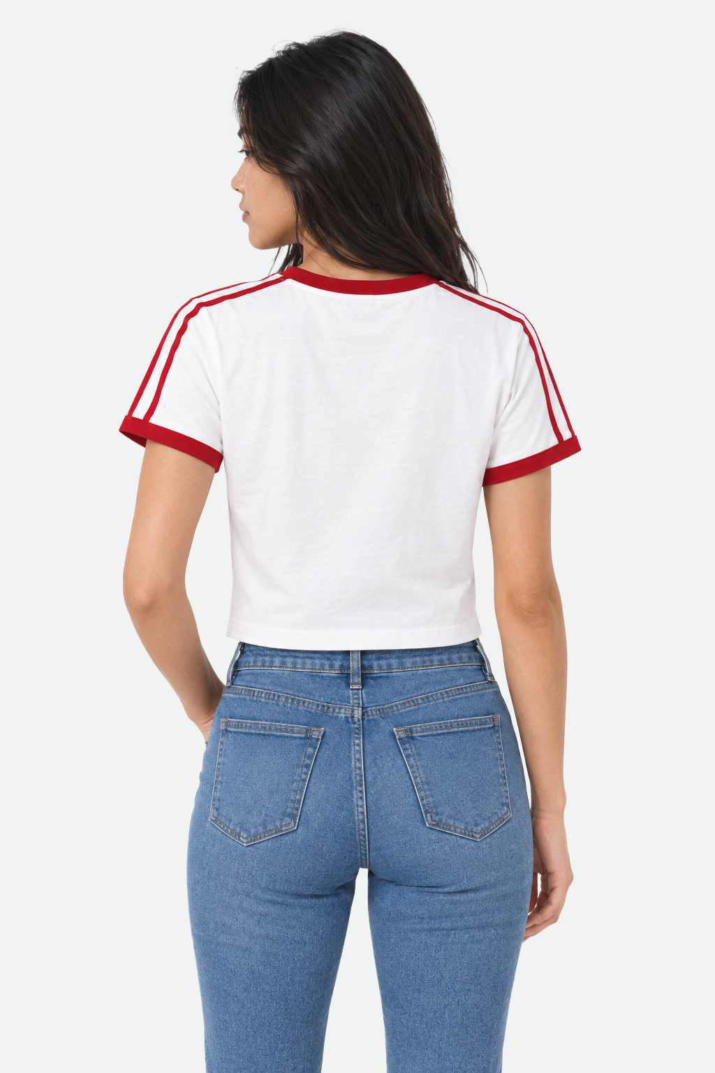 Three-Stripe Cropped Tee