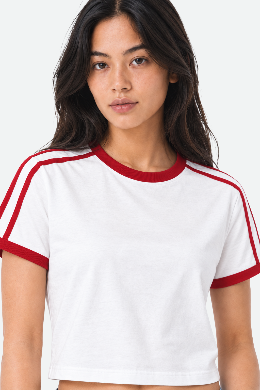 Three-Stripe Cropped Tee