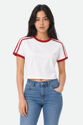 Three-Stripe Cropped Tee